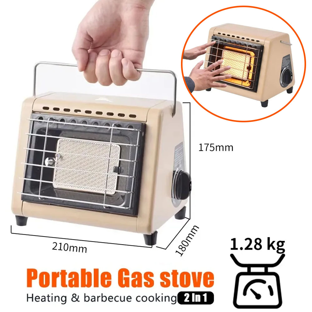 Home Cooking Heater - เตาแก๊สแบบพกพา 2 in 1 กำลังไฟ 1.5KW