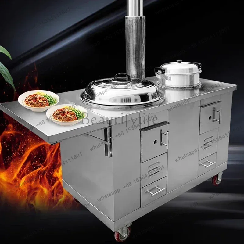 Home Cooking Heater - เตาฟืน LS เตาทำอาหาร เครื่องทำความร้อนสำหรับลานบ้าน วิลล่าสไตล์นอร์ดิก ชนบท