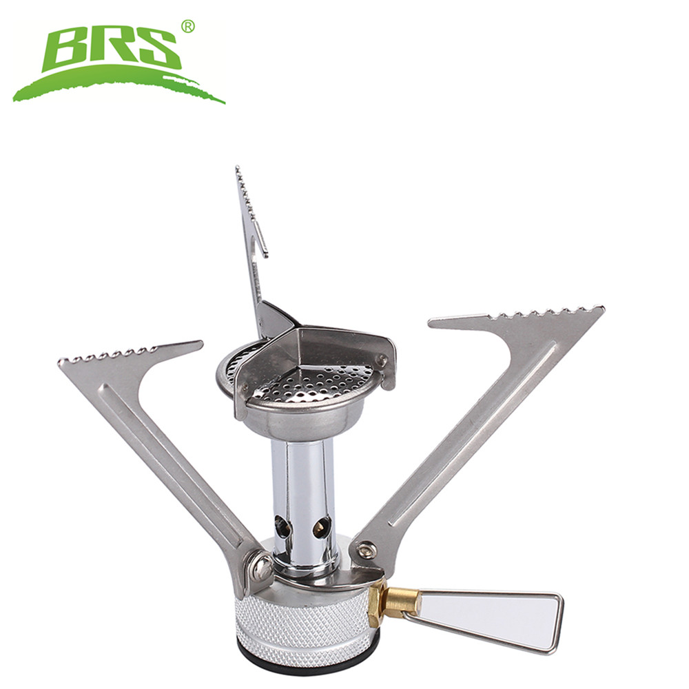 Home Cooking Gas - BRS เตาแคมป์กลางแจ้งแบบพกพา Mini Kompor Gas ทองแดง
