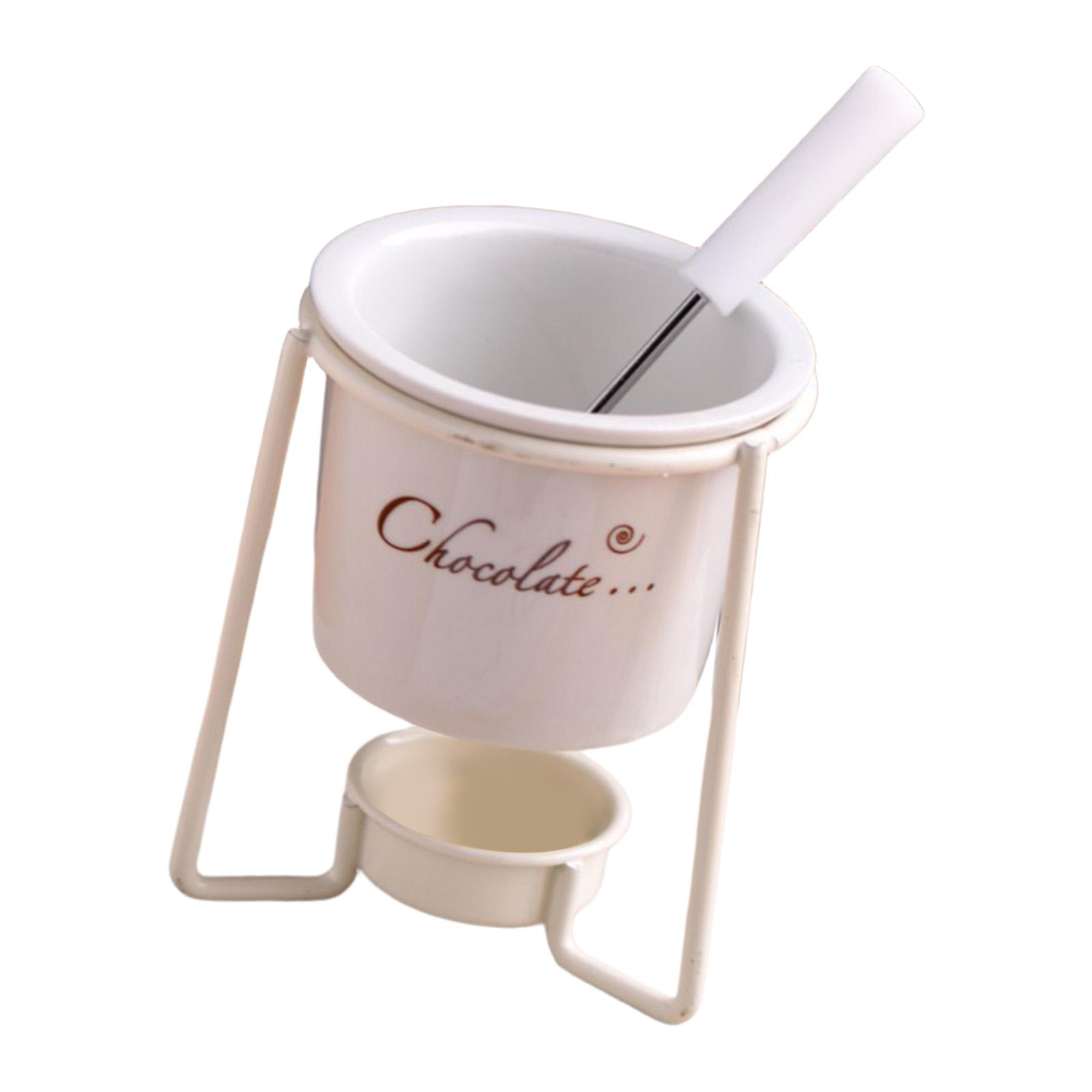 Home Cooking Heater - ชุดหม้อหลอมช็อกโกแลต/ขนมหวานแบบฟองดูพร้อมเตาไฟสำหรับร้านอาหารและทำอาหารที่บ้าน